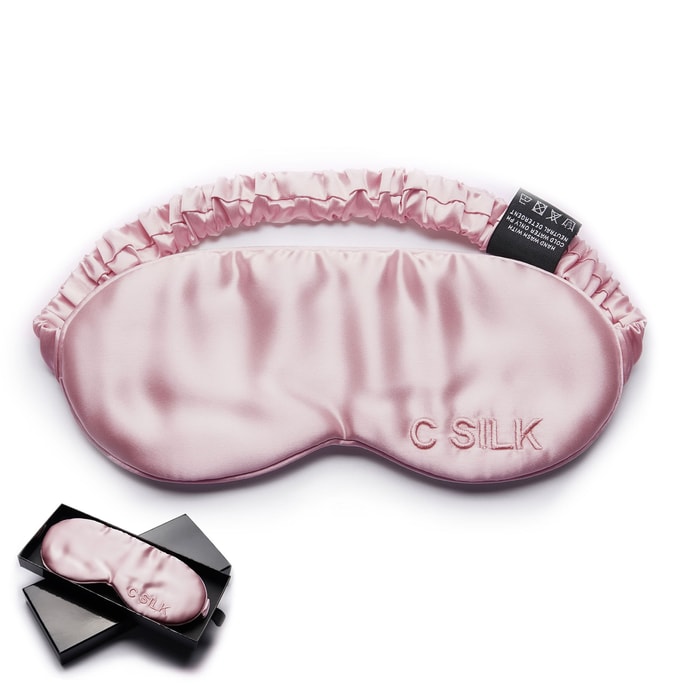 22 Momme 100% Mulberry Silk Sleep Eye Mask - Pink