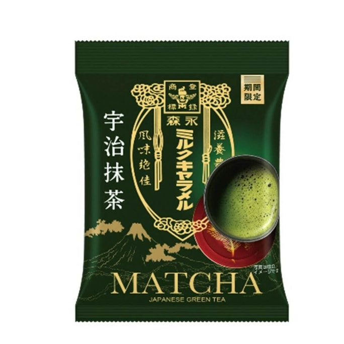 Morinaga Milk Caramel Uji Matcha Tea Greentea 69g