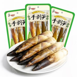 Hand-peeled Bamboo Shoots Ready To Eat, New Bamboo Shoots With Pickled Chilli From Yunnan Highlands, 200g*2 packs (400g) Large pack With Bamboo Shoot Tips, A Tasty Snack With Pickled Chilli Bamboo Tip