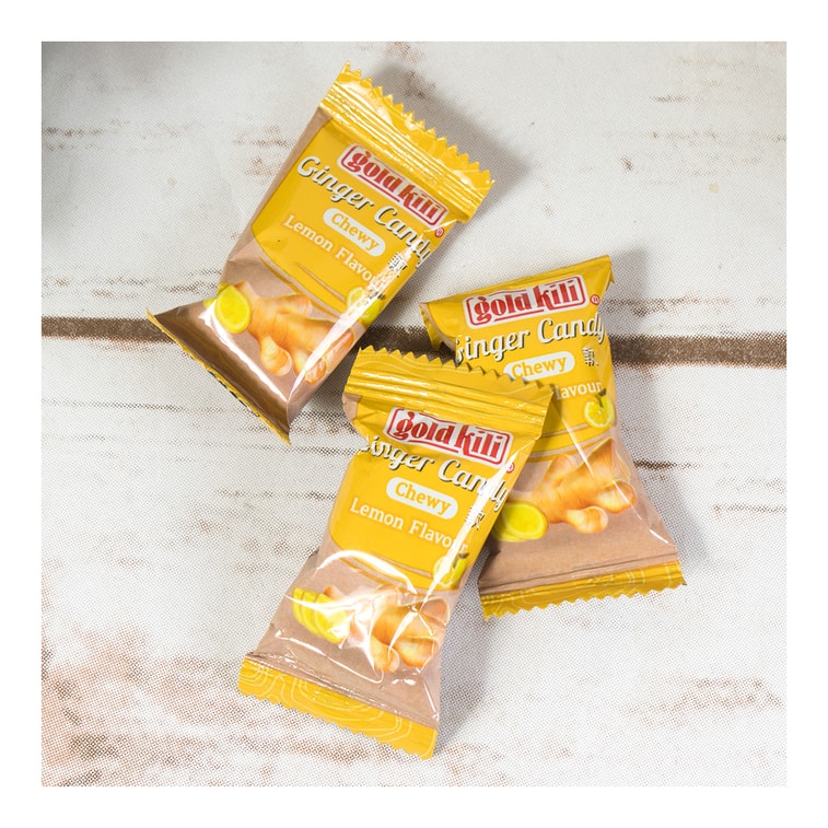 Chewy Ginger Candy Lemon 100g 3