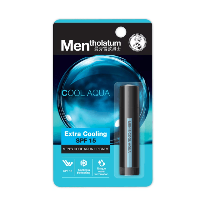 Baume à lèvres rafraîchissant pour hommes MENTHOLATUM 3.5g