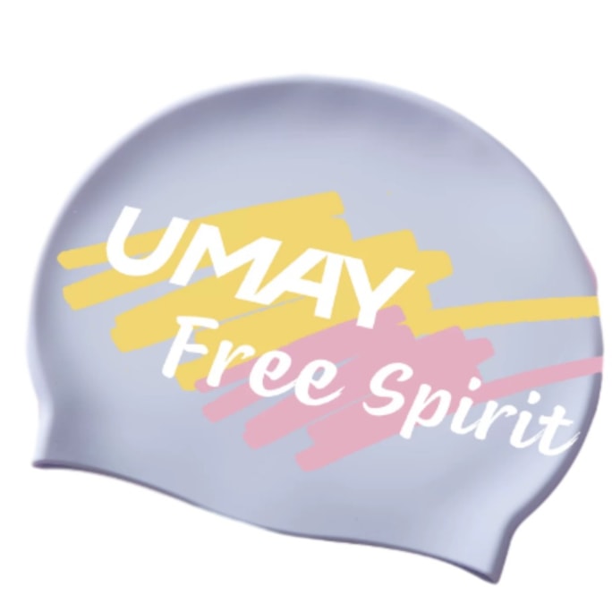 Silicone Swim Cap Doodle Art 1pc—Antibacterial Waterproof