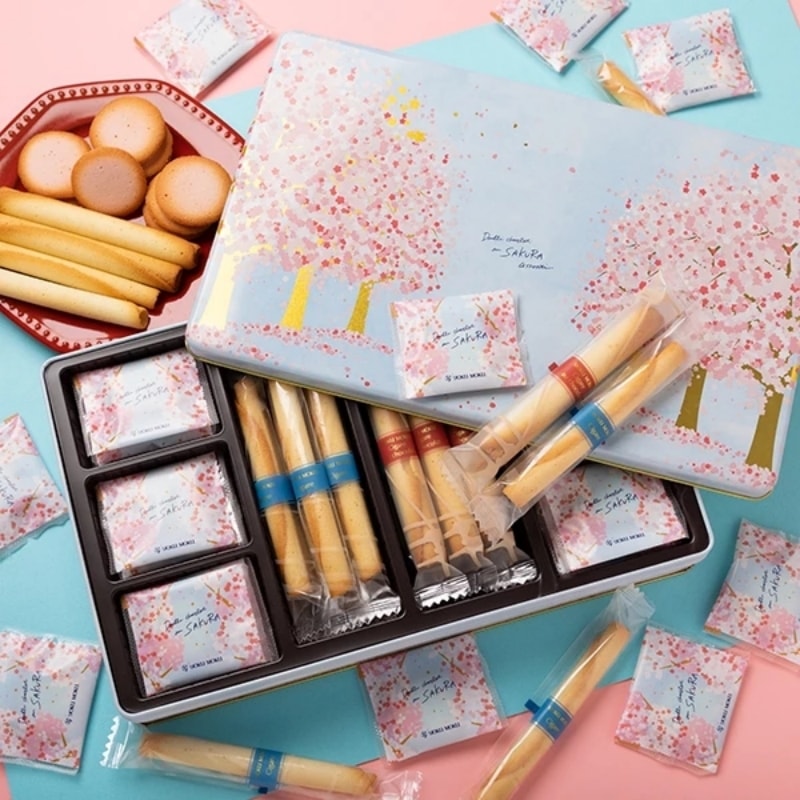 日本直送】ヨックモック 春の限定 桜ギフトボックス（36個入り） - Yami