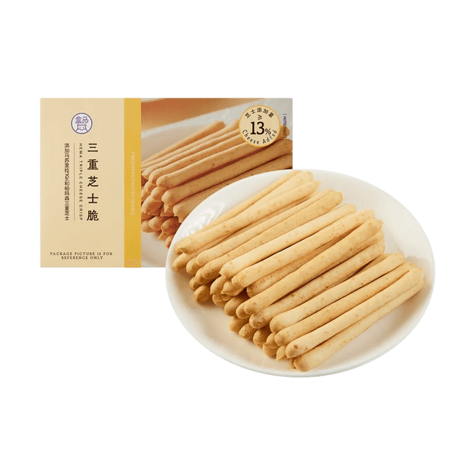 Triple Cheese Crisps Biscuits, 3.5 oz【Rich & Creamy】