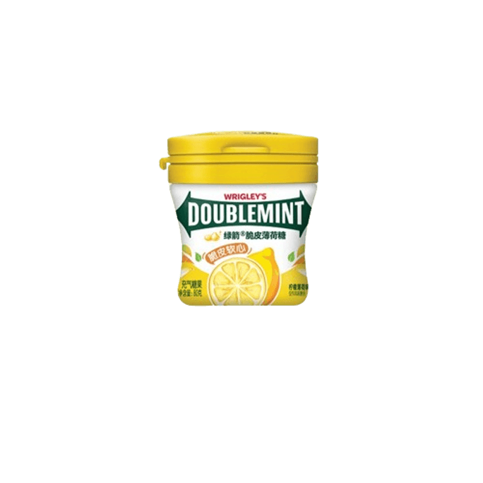 Peppermint Candy Cane Crunch Soft Center Lemon Fresh 80g*1 Bottle Lemon Flavor
