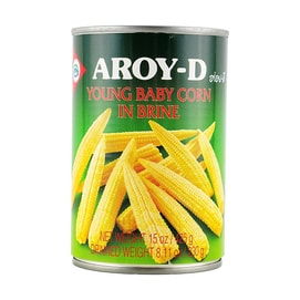 Young Baby Corn In Brine, 15 oz 【For Stir-Frying, Cold Dishes, And Hot Pot Dipping】