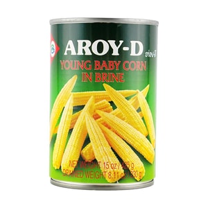 소금물에 담긴 어린 옥수수 15온스 【볶음, 냉채, 핫팟 디핑에 적합】