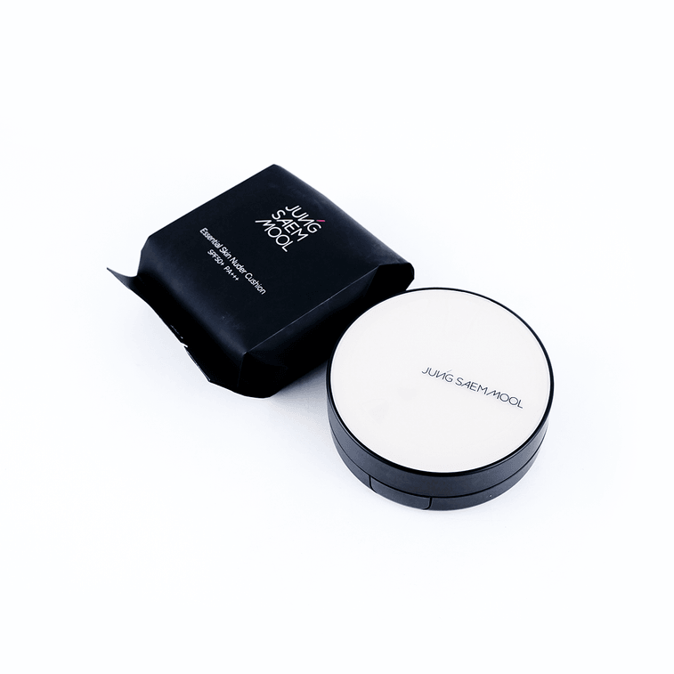 韓國JUNG SAEM MOOL鄭瑄茉莉 持久輕薄裸膚氣墊粉底霜 貪心氣墊BB 水光版 SPF50+ PA+++ #17 黃調象牙白 贈替芯【韓國銷量第一】 5