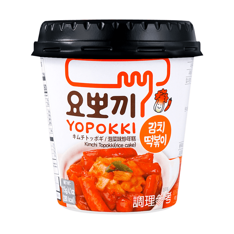 韩国YOPOKKI 炒年糕 杯装 混合4口味 495g【超值装】【大蒜照烧+甜辣+泡菜+炸酱】【微波加热 2分钟即食】 12
