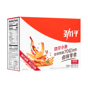 华文食品 劲仔小鱼 麻辣味 20包入 240g 湖南特产