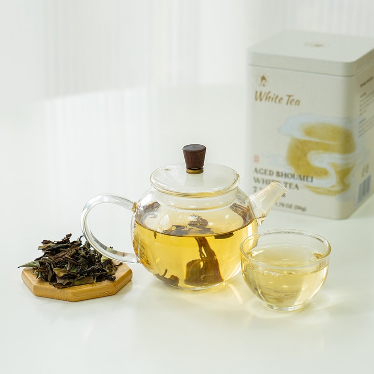 茶園月枝オリジナルリーフティー - 七年熟成松梅白茶 50g 5