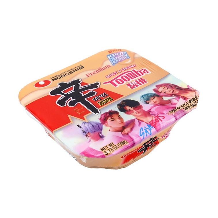 넷플릭스 K팝 귀멸의 칼 신라면 툼바 - 매콤하고 크리미한 치즈맛, 100g (3.73oz)【한정판】【K팝】 3