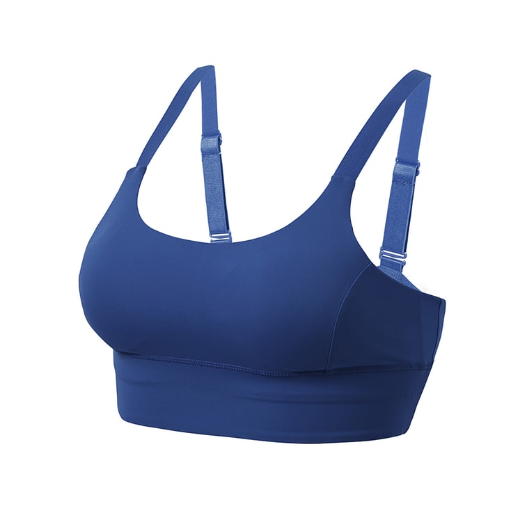 暴走的萝莉 纯色美背运动内衣女夏季 防震聚拢速干透气跑步健身文胸/白色#/M 7