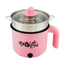 火焰山城 单人份电火锅附蒸笼 蒸煮锅宿舍神器 18cm 颜色和手柄随机发货