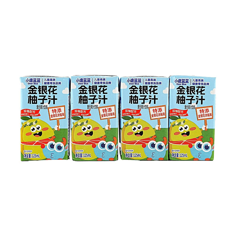 Honeysuckle Yuzu Juice Drink, Yuzu, 16.9 fl oz (4.23 fl oz x 4), Healthy Kids Mixed Fruit Juice 5