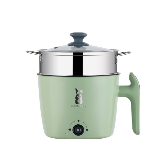Household mini electric cooker steamer pot(green) 1 bunch