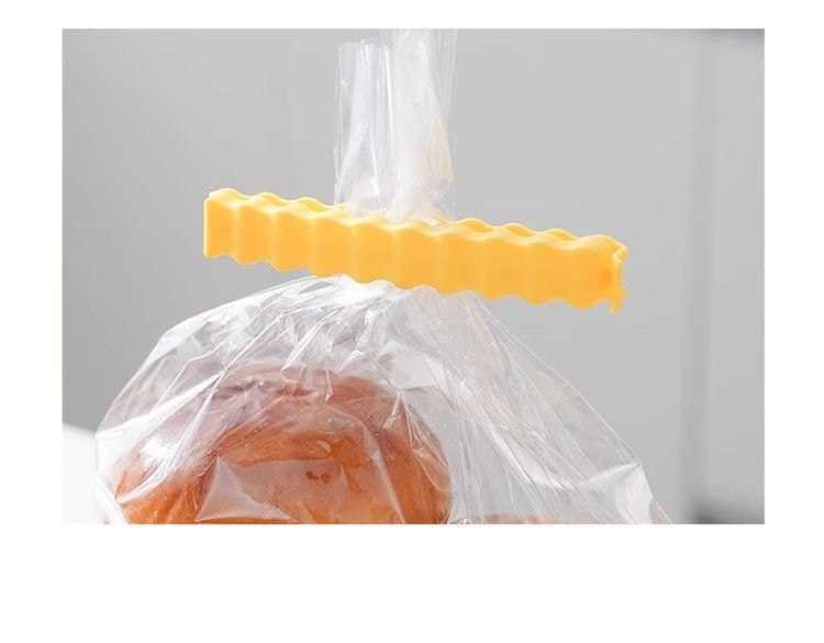 【中國直郵】 薯條零食物封口夾食品袋子保鮮夾冰箱磁吸好物防潮密封夾零食封口夾12個裝+1個磁吸收納盒