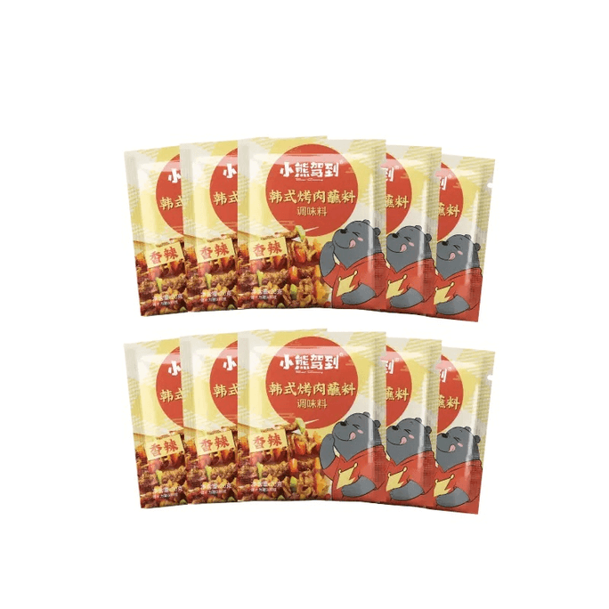 Bear Drives To Korean Barbecue Dip Barbecue Seasoning Spicy 20g*10 Packets