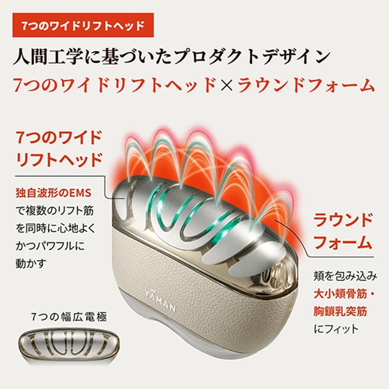 【日本直送】ヤーマンジャパン【リン・イーさん推薦】リフト・ハリ・アンチエイジング美容器 オーバーナイトリペアデバイス（1個）+美容ジェル（ゴールド）1本 6