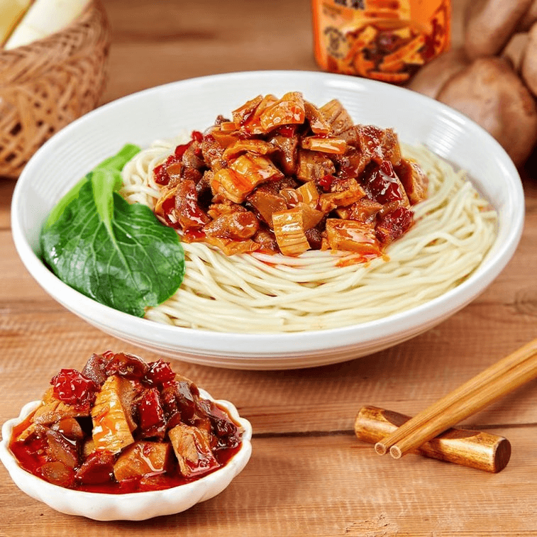 Mushroom Bamboo Shoot Spicy Rice Sauce, 192g 4