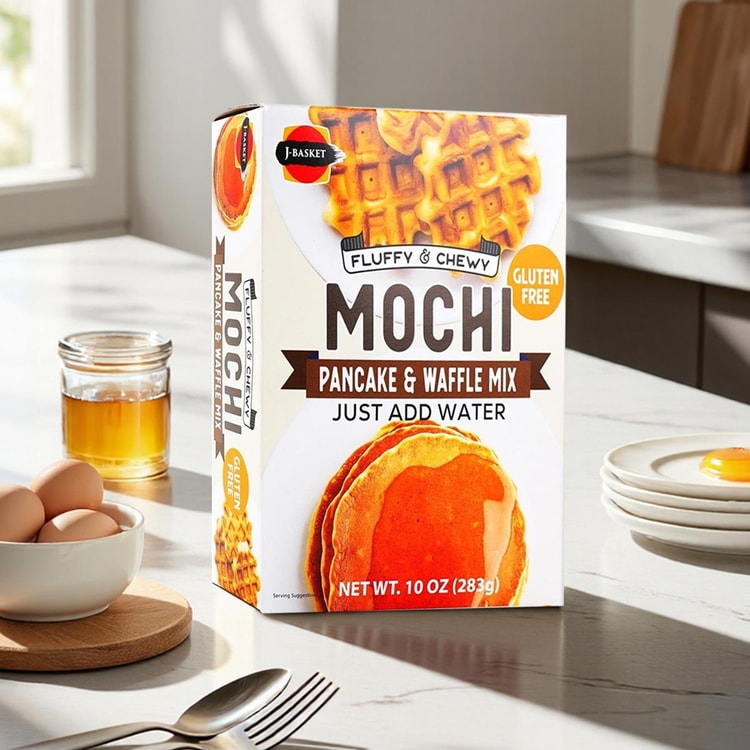 J-BASKET Mochi Pancake & Waffle Mix , 10 oz 【Gluten Free