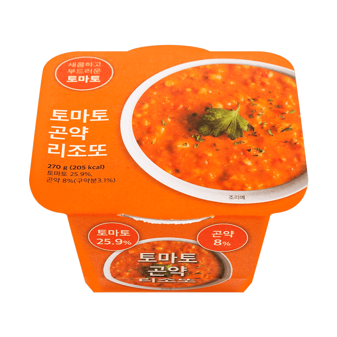 【低卡輕食】韓國SLOW RABBIT 魔芋米燴飯 番茄口味 270g【微波加熱即食】