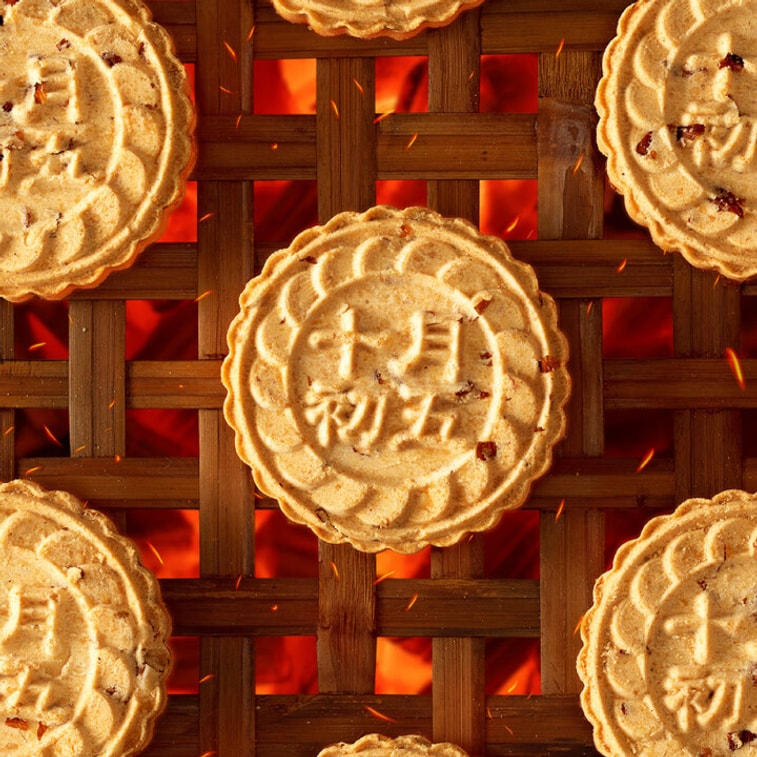 【中國直郵】 澳門十月初五 十月初五 碳火烘烤粒粒杏仁餅 12包 300克 3