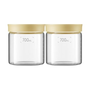 BUYDEEM北鼎 密封罐 仓鼠罐 午餐露营野餐 汤水分装 大口径大容量 小鹅黄 700ml 2个装 CS1014