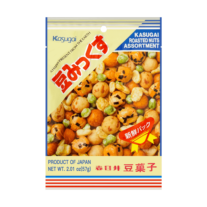日本春日井 豆果子脆香烤豆 综合口味 57g