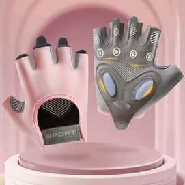 New Anti Slip And Wear-Resistant Fitness Gloves In Pink S