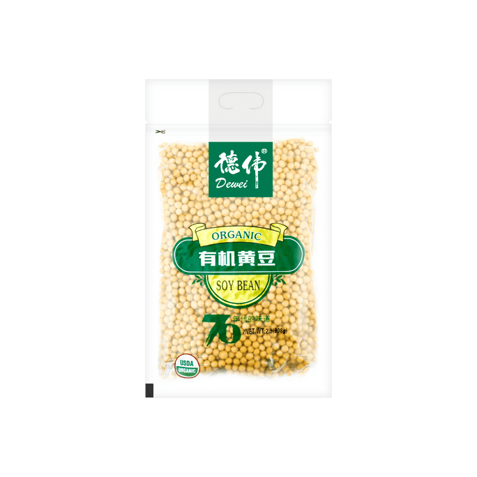 德偉 有機黃豆 大豆雜糧 打豆漿用 908g