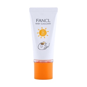Japan FANCL Additive-Free Baby Sunscreen, Physical Sunscreen with SPF25 PA++, Outdoor Protection for Babies, 30g