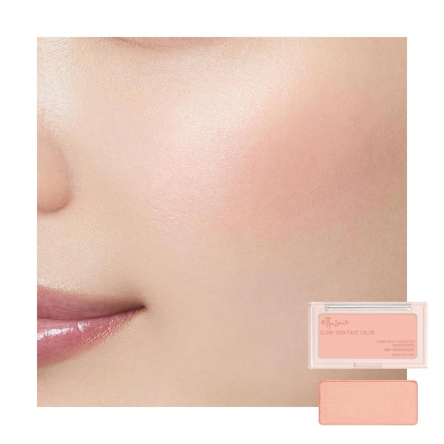 日本ETTUSAIS艾杜纱 光感焕彩腮红粉 珠光持久保湿养肤 3g #02 微醺红润 血色感