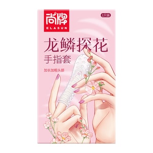 [중국 직배송] 태국 샹파이 드래곤 스케일 플라워 과립 핑거 슬리브, 1개/박스, 크리스탈 슬리브, 성인용품