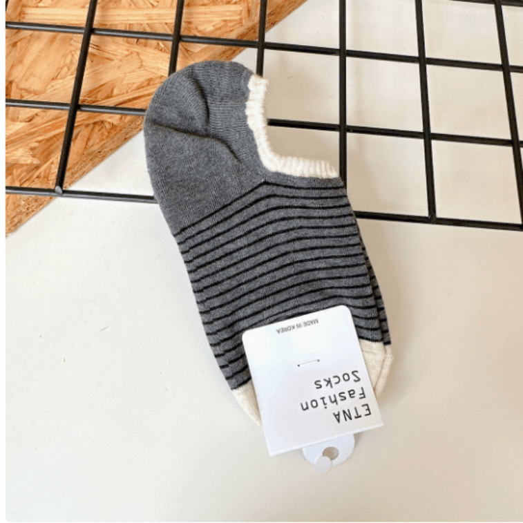 ETNA n Women's Low Cut Socks 3 Pack - Non-Slip, Breathable Cotton, Hidden Under Shoes, Summer Essentials 4