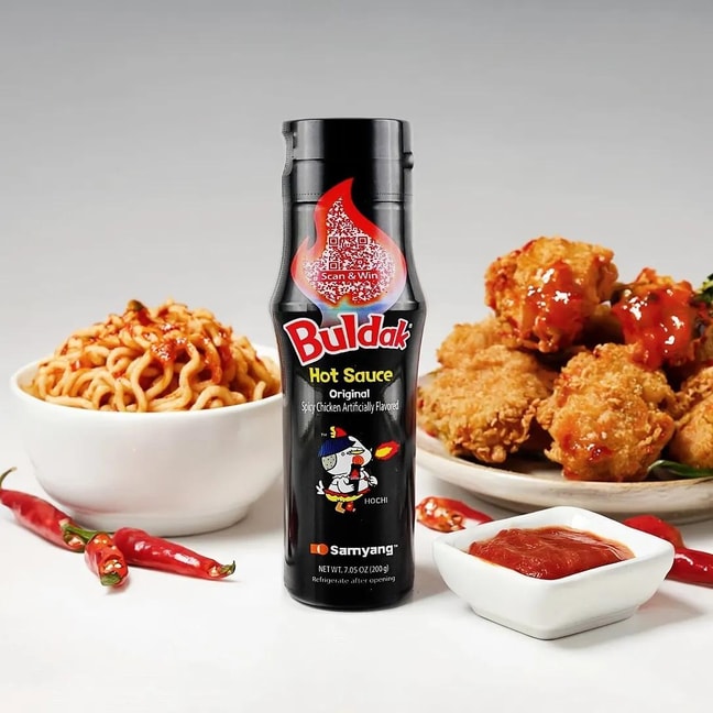 Buldak Original Hot Sauce -Korean Spicy Hot Chicken Flavor Sauce , 7.05 oz