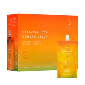 Collagen Vitamin C Konjac Jelly Vegan Zero Sugar Low Calorie Slimming Beauty Mango Flavor 5.07 fluid ounces * 10 pieces 