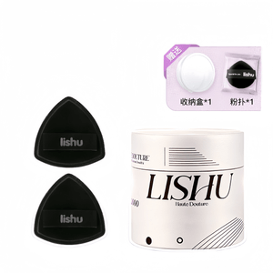 Black Pineapple Puff Powder Puff Air Cushion Super Soft 2Pcs Set With 1 Free Puff And 1 box