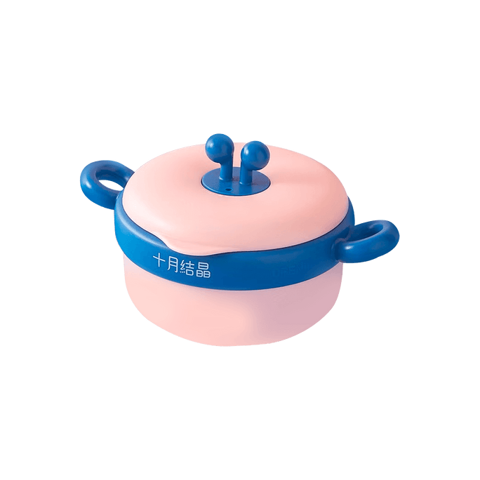 아기 식기류 분리형 및 세척 가능 절연 그릇 세트 핑크