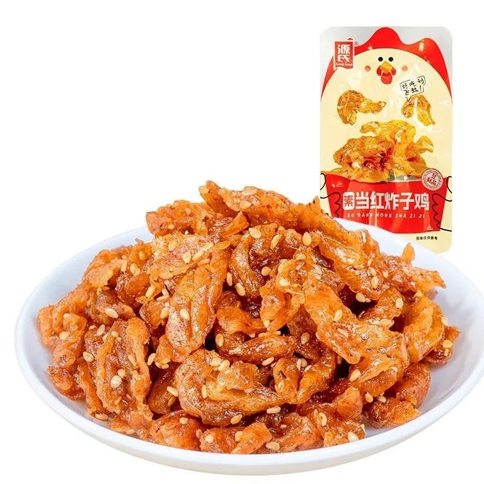 Sudanghong fried chicken, vegetarian meat, spicy strips, bean products, spicy snacks, leisure, campus office snacks, about 30g/bag*6 bags