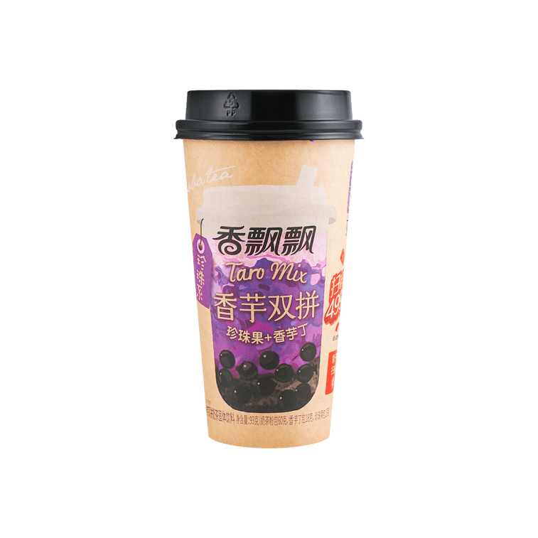 香飄飄 珍珠系 香芋雙拼奶茶 珍珠+蒟蒻 93g 7