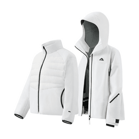 BENEUNDER蕉下 女士轻量滑雪服 雪地玩雪徒步衣服 沁柔白 170/92A(XL)