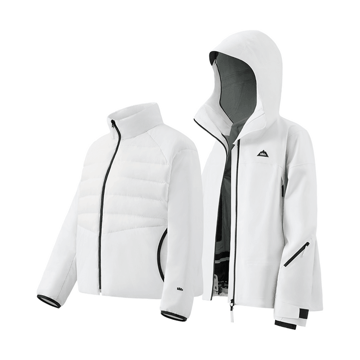 BENEUNDER蕉下 女士轻量滑雪服 雪地玩雪徒步衣服 沁柔白 170/92A(XL)