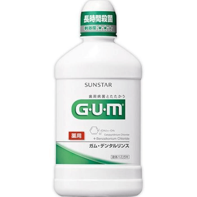【日本直邮】 日本 SUNSTAR GUM康齿家日夜用牙周护理漱口水 250毫升 抑菌薄荷味