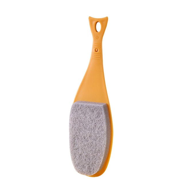 Fish shaped mother and son cleaning brush Kitchen cleaning sponge brush yellow