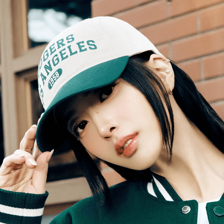 MLB 韓国 LA ドジャース グリーン ジェンダーレス構造ボールキャップ  