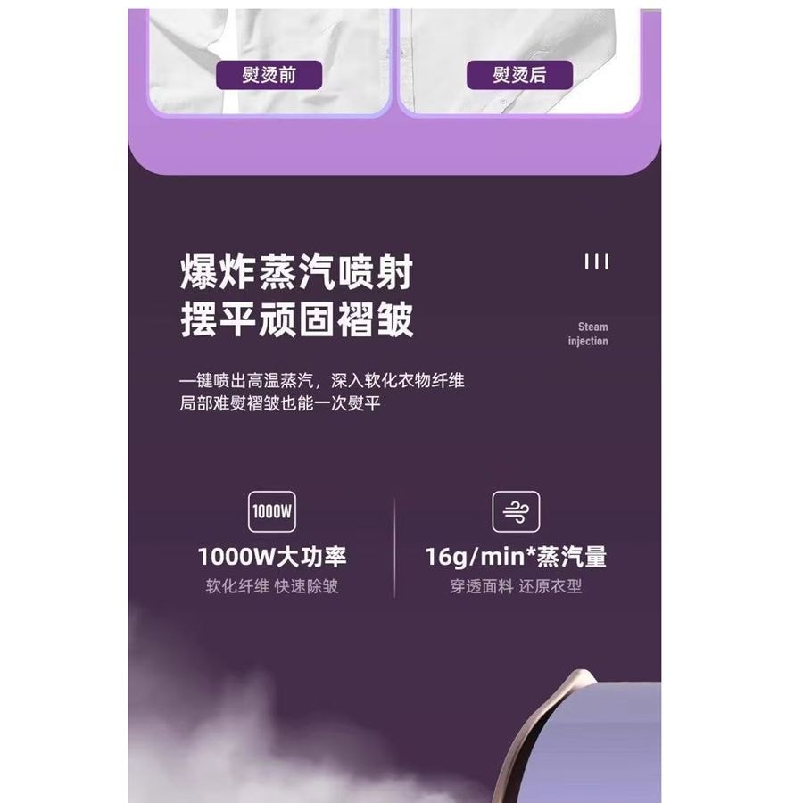 Portable home ironing machine, home office folding electric iron * 1 unit