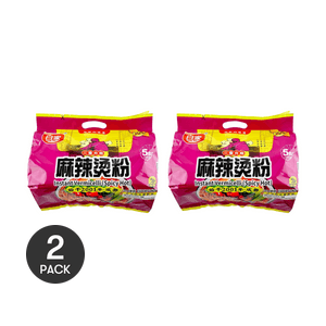 白家陈记 非油炸 四川特色风味麻辣烫粉 方便粉丝 5包入 525g*2【超值2份10包装】
