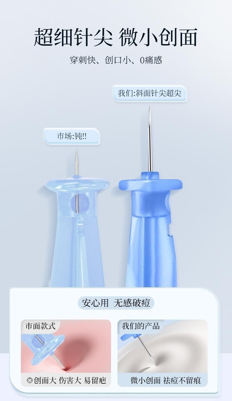  大嘴猴 拋棄式特級粉刺針50支裝/盒 祛痘 閉口 去黑頭 粉刺 脂肪粒 暗瘡超細針