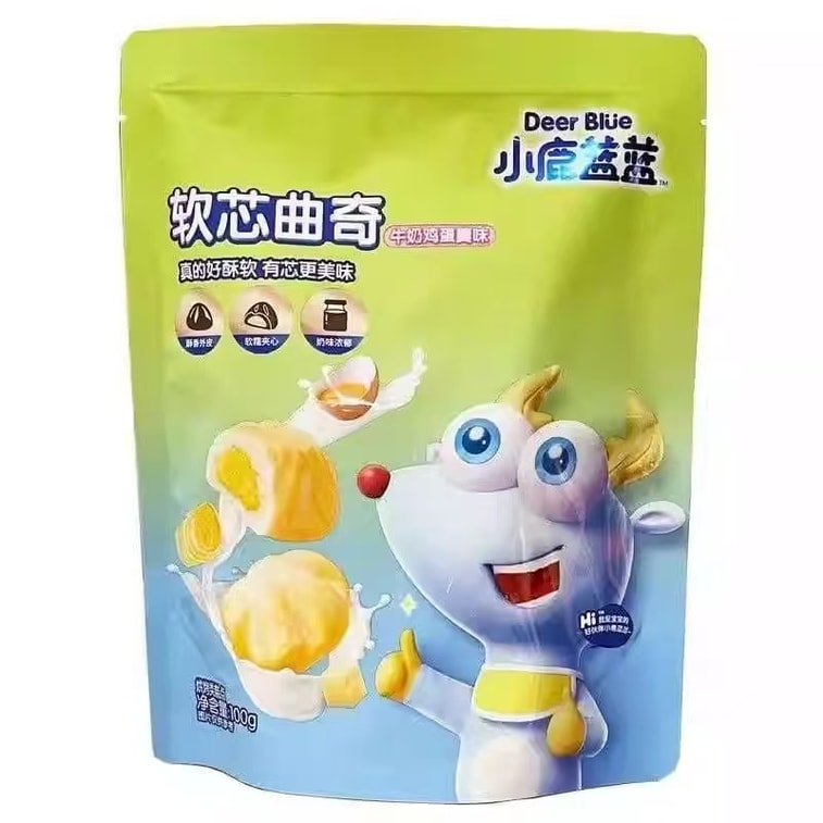 Fun Soft Core Cookies Healthy Snacks Nutrition Molar Biscuits Milk Chicken Custard Flavor 100g/ bag 4